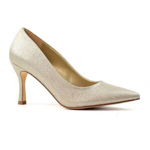 Lunar Womens/Ladies Romance Court Shoes / Gold
